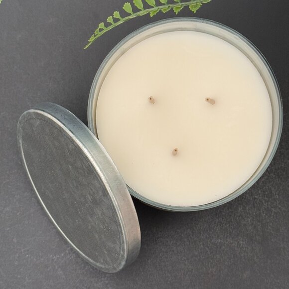 BBW Eucalyptus Rain Bath & Body Works 3 Wick Candle - Picture 6 of 10